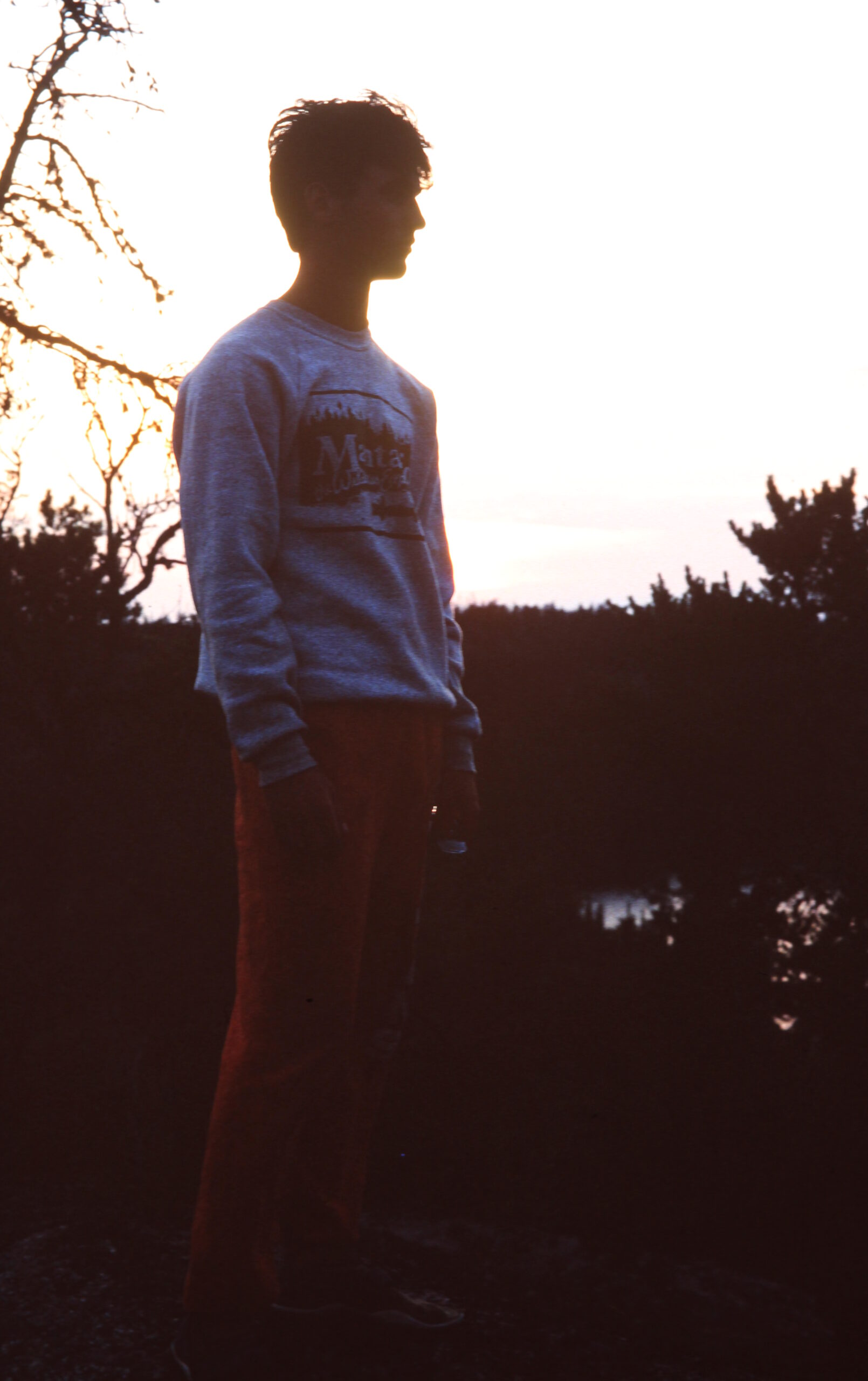 Steven looking at the sunset with naturalist place called 